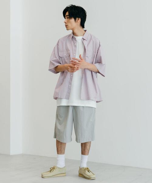 CITEN（シテン）の「＜CITEN（シテン）＞ギンガムチェック 2P シャツ（シャツ/ブラウス・メンズ・ダークグリーン/ライラック・L/M）」の17枚目の写真