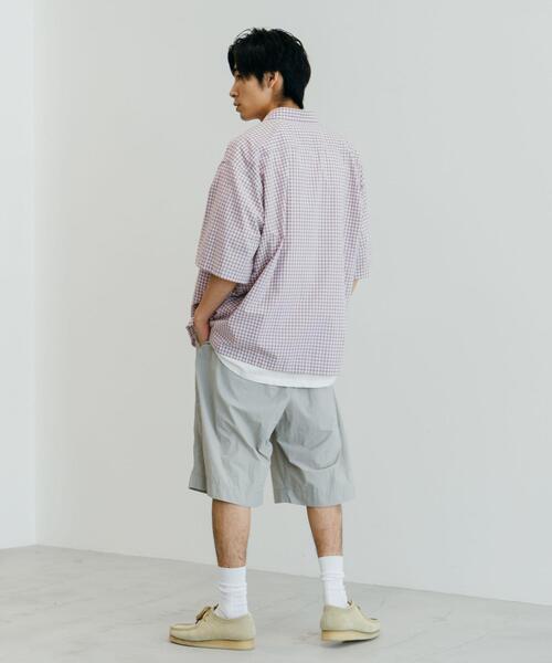 CITEN（シテン）の「＜CITEN（シテン）＞ギンガムチェック 2P シャツ（シャツ/ブラウス・メンズ・ダークグリーン/ライラック・L/M）」の16枚目の写真