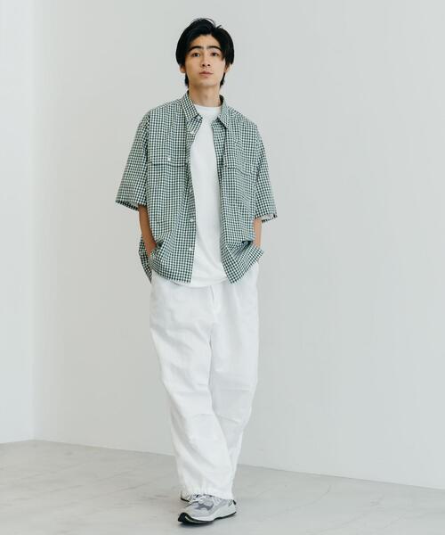 CITEN（シテン）の「＜CITEN（シテン）＞ギンガムチェック 2P シャツ（シャツ/ブラウス・メンズ・ダークグリーン/ライラック・L/M）」の12枚目の写真