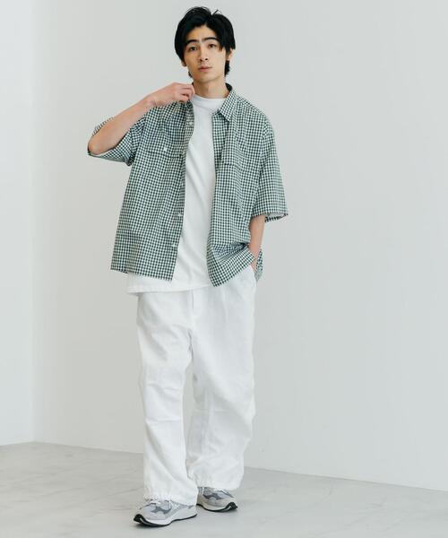 CITEN（シテン）の「＜CITEN（シテン）＞ギンガムチェック 2P シャツ（シャツ/ブラウス・メンズ・ダークグリーン/ライラック・L/M）」の11枚目の写真