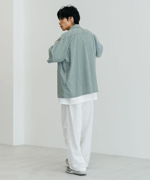 CITEN（シテン）の「＜CITEN（シテン）＞ギンガムチェック 2P シャツ（シャツ/ブラウス・メンズ・ダークグリーン/ライラック・L/M）」の10枚目の写真
