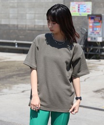 【ZIP FIVE】ヘビーウェイト 吸水速乾 ドライワッフル レギュラー サーマル 半端袖 Tシャツ クルー / ヘンリーネック