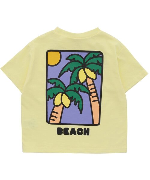 BREEZE（ブリーズ）の「6色6柄ビーチＴシャツ（Tシャツ/カットソー・キッズ・ピンク/オレンジ/ブルー/オフホワイト/イエロー/ミント・100/120/80/110/130/140/90）」の4枚目の写真