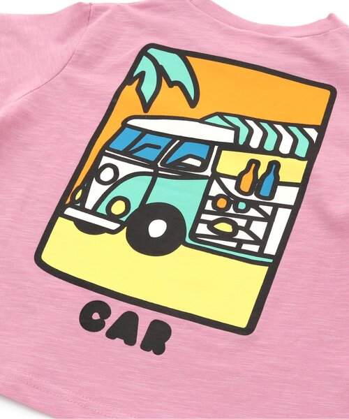 BREEZE（ブリーズ）の「6色6柄ビーチＴシャツ（Tシャツ/カットソー・キッズ・ピンク/オレンジ/ブルー/オフホワイト/イエロー/ミント・100/120/80/110/130/140/90）」の15枚目の写真