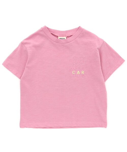 BREEZE（ブリーズ）の「6色6柄ビーチＴシャツ（Tシャツ/カットソー・キッズ・ピンク/オレンジ/ブルー/オフホワイト/イエロー/ミント・100/120/80/110/130/140/90）」の21枚目の写真