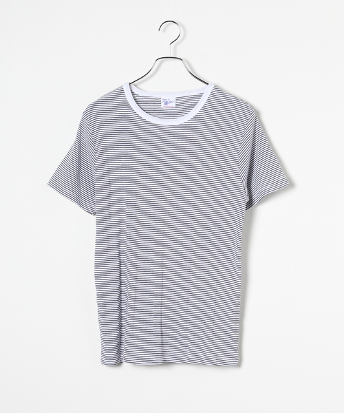 MILLER(ミラー)の「【MILLER / ミラー】Panel Rib ショートスリーブTシャツ(Tシャツ/カットソー・メンズ・ライトグレー/ホワイト系その他・LARGE/X-LARGE)」の2枚目の写真