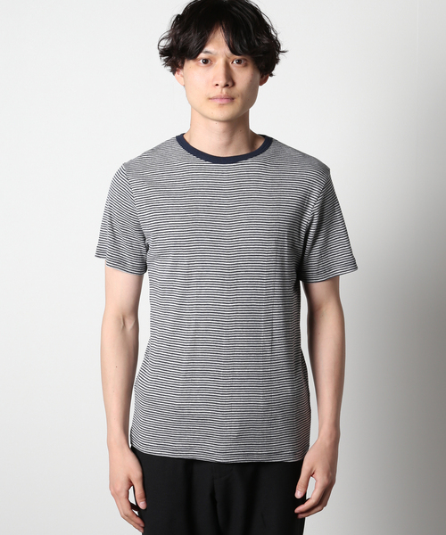 MILLER(ミラー)の「【MILLER / ミラー】Panel Rib ショートスリーブTシャツ(Tシャツ/カットソー・メンズ・ライトグレー/ホワイト系その他・LARGE/X-LARGE)」の3枚目の写真