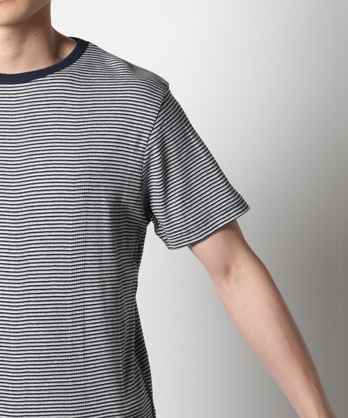 MILLER(ミラー)の「【MILLER / ミラー】Panel Rib ショートスリーブTシャツ(Tシャツ/カットソー・メンズ・ライトグレー/ホワイト系その他・LARGE/X-LARGE)」の8枚目の写真