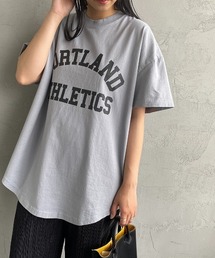 [SCREEN STARS/スクリーンスターズ] 別注 ラウンドヘム カレッジプリントTシャツ
