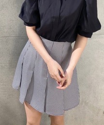 ボックスプリーツミニスカート