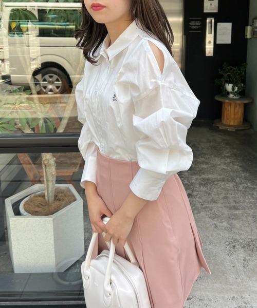 one after another NICE CLAUP（ワンアフターアナザーナイスクラップ）の「ボックスプリーツミニスカート（スカート・レディース・ブラック/ピンク/チェック・FREE）」の21枚目の写真