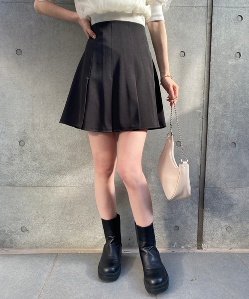 one after another NICE CLAUP（ワンアフターアナザーナイスクラップ）の「ボックスプリーツミニスカート（スカート・レディース・ブラック/ピンク/チェック・FREE）」の20枚目の写真