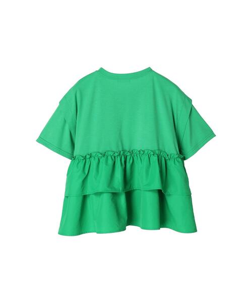 koe(コエ)の「ティアードTシャツ(Tシャツ/カットソー・レディース・ピンク/ブラック/ホワイト/グリーン・FREE)」の10枚目の写真