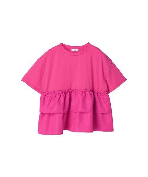 koe(コエ)の「ティアードTシャツ(Tシャツ/カットソー・レディース・ピンク/ブラック/ホワイト/グリーン・FREE)」の11枚目の写真