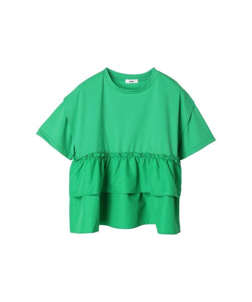 koe(コエ)の「ティアードTシャツ(Tシャツ/カットソー・レディース・ピンク/ブラック/ホワイト/グリーン・FREE)」の19枚目の写真