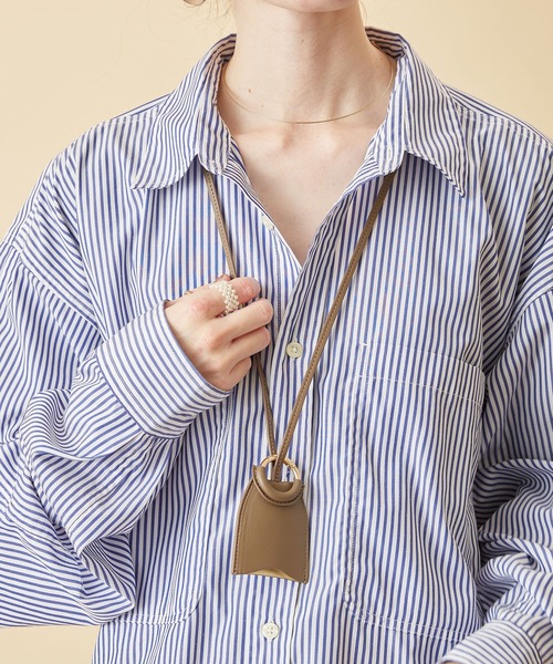 HASHIBAMI(ハシバミ)の「【HASHIBAMI】ドープ レザークロシェット(キーケース/キーアクセサリー・レディース・ブラック/ブロンズ/ブルーパープル・FREE)」の3枚目の写真