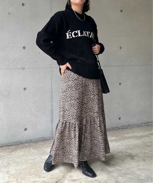 prose verse（プロズヴェール）の「ジャガードロゴニット（ニット/セーター・レディース・ブラック/グレー/ベージュ・ﾌﾘ-）」の16枚目の写真