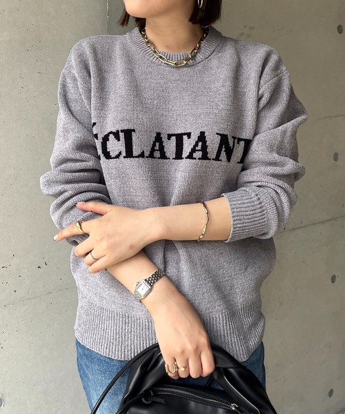 prose verse（プロズヴェール）の「ジャガードロゴニット（ニット/セーター・レディース・ブラック/グレー/ベージュ・ﾌﾘ-）」の15枚目の写真