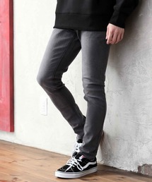 ビンテージ加工 スーパーストレッチ スキニーデニムパンツ