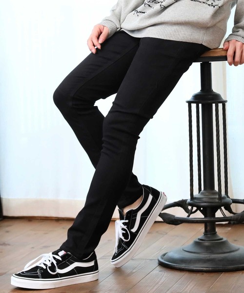 TopIsm（トップイズム）の「ビンテージ加工 スーパーストレッチ スキニーデニムパンツ（デニムパンツ・メンズ・ライトグレー/ブラック/グレー/インディゴブルー/ノンウォッシュ/ブルー・L/XL/M）」の2枚目の写真