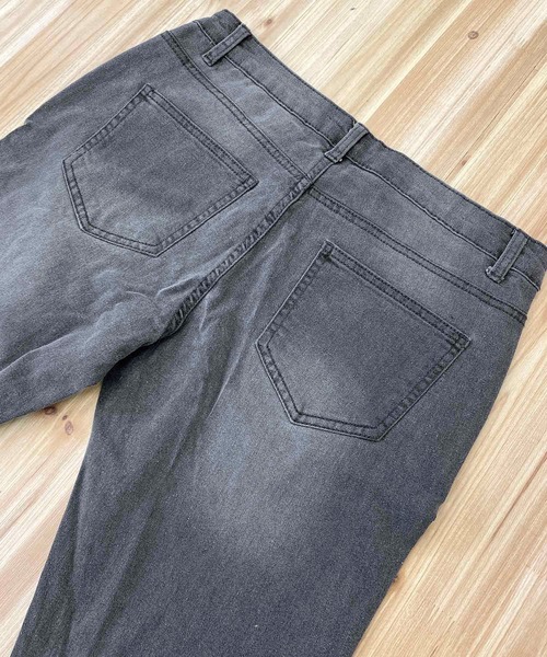 TopIsm（トップイズム）の「ビンテージ加工 スーパーストレッチ スキニーデニムパンツ（デニムパンツ・メンズ・ライトグレー/ブラック/グレー/インディゴブルー/ノンウォッシュ/ブルー・L/XL/M）」の12枚目の写真