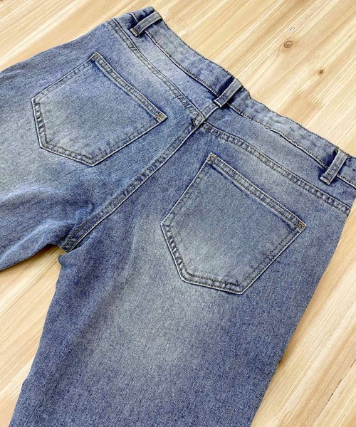 TopIsm（トップイズム）の「ビンテージ加工 スーパーストレッチ スキニーデニムパンツ（デニムパンツ・メンズ・ライトグレー/ブラック/グレー/インディゴブルー/ノンウォッシュ/ブルー・L/XL/M）」の16枚目の写真