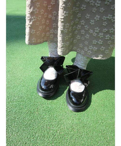 merry jenny（メリージェニー）の「ribbonラバーシューズ（その他シューズ・レディース・ブラック/ワイン/ブラウン・SMALL/MEDIUM/LARGE）」の6枚目の写真