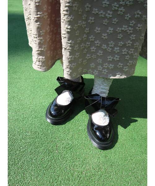 merry jenny（メリージェニー）の「ribbonラバーシューズ（その他シューズ・レディース・ブラック/ワイン/ブラウン・SMALL/MEDIUM/LARGE）」の8枚目の写真