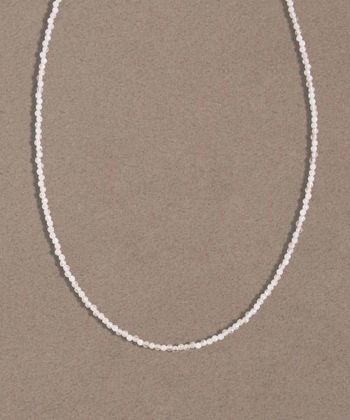 JUPITER（ジュピター）の「【新色登場】天然石ビーズネックレス/金属アレルギー対応/ニッケルフリー<動画あり>/<カラー展開>（ネックレス・レディース・ライトグレー/レッド/ピンク/ブルー/グリーン/ネイビー/パープル/ライトブルー/ブラック/ブラウン/ホワイト/ベビーピンク/サックスブルー・FREE）」の12枚目の写真