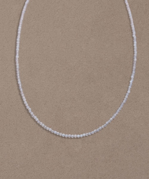 JUPITER（ジュピター）の「【新色登場】天然石ビーズネックレス/金属アレルギー対応/ニッケルフリー<動画あり>/<カラー展開>（ネックレス・レディース・ライトグレー/レッド/ピンク/ブルー/グリーン/ネイビー/パープル/ライトブルー/ブラック/ブラウン/ホワイト/ベビーピンク/サックスブルー・FREE）」の8枚目の写真