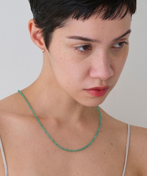 JUPITER（ジュピター）の「【新色登場】天然石ビーズネックレス/金属アレルギー対応/ニッケルフリー<動画あり>/<カラー展開>（ネックレス・レディース・ライトグレー/レッド/ピンク/ブルー/グリーン/ネイビー/パープル/ライトブルー/ブラック/ブラウン/ホワイト/ベビーピンク/サックスブルー・FREE）」の22枚目の写真