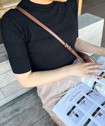 Ambre Ciel | シアーリブニット/【WEB/EC限定商品】(Tシャツ/カットソー)