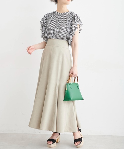 FREE'S MART（フリーズマート）の「◆前後2Wayシャーリングフリルスリーブブラウス（シャツ/ブラウス・レディース・ホワイト/ブラック/イエロー/ブラック系その他・FREE）」の10枚目の写真