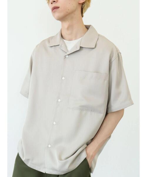 CRAFT STANDARD BOUTIQUE（クラフトスタンダードブティック）の「BIG PKT オープンカラーシャツ　＊（シャツ/ブラウス・メンズ・ベージュ/グレー/カーキ・LL/M/L）」の10枚目の写真