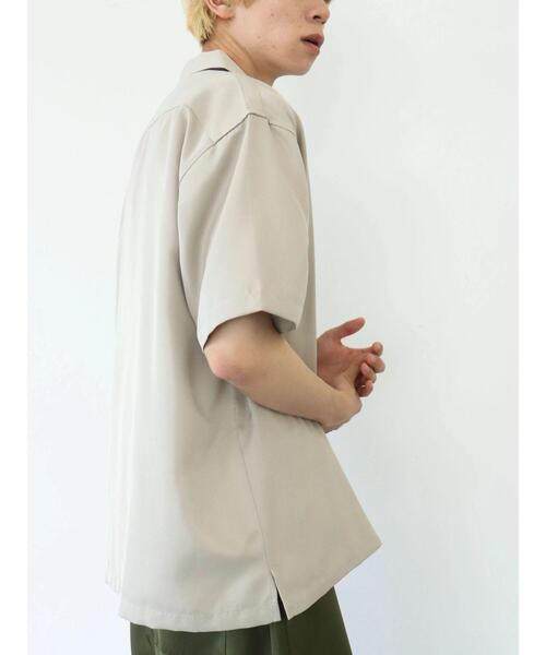 CRAFT STANDARD BOUTIQUE（クラフトスタンダードブティック）の「BIG PKT オープンカラーシャツ　＊（シャツ/ブラウス・メンズ・ベージュ/グレー/カーキ・LL/M/L）」の12枚目の写真