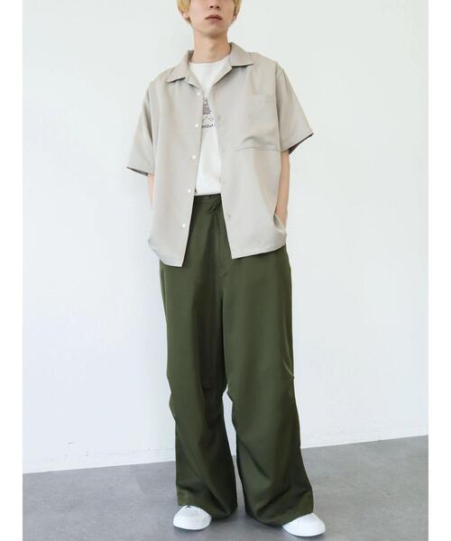 CRAFT STANDARD BOUTIQUE（クラフトスタンダードブティック）の「BIG PKT オープンカラーシャツ　＊（シャツ/ブラウス・メンズ・ベージュ/グレー/カーキ・LL/M/L）」の13枚目の写真