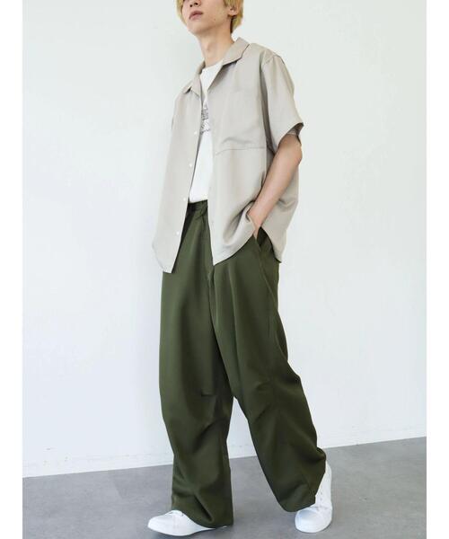 CRAFT STANDARD BOUTIQUE（クラフトスタンダードブティック）の「BIG PKT オープンカラーシャツ　＊（シャツ/ブラウス・メンズ・ベージュ/グレー/カーキ・LL/M/L）」の14枚目の写真