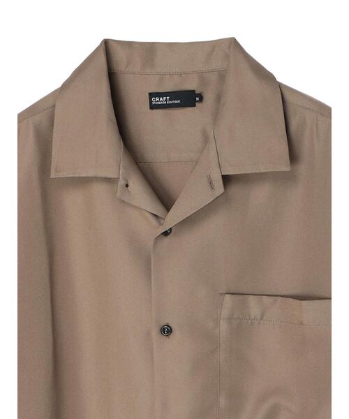 CRAFT STANDARD BOUTIQUE（クラフトスタンダードブティック）の「BIG PKT オープンカラーシャツ　＊（シャツ/ブラウス・メンズ・ベージュ/グレー/カーキ・LL/M/L）」の20枚目の写真