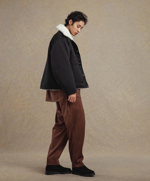 ADAM ET ROPE'(アダムエロペ)の「オーバーサイズ リバーシブル ボアブルゾン/サスティナブル/ユニセックス/SWITCH OUTER(ブルゾン・メンズ・ホワイト系その他5/カーキ・L/S/M)」の20枚目の写真