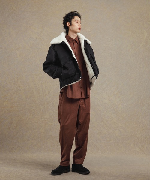 ADAM ET ROPE'(アダムエロペ)の「オーバーサイズ リバーシブル ボアブルゾン/サスティナブル/ユニセックス/SWITCH OUTER(ブルゾン・メンズ・ホワイト系その他5/カーキ・L/S/M)」の19枚目の写真