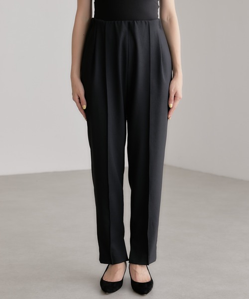 COLLAGE GALLARDAGALANTE(コラージュガリャルダガランテ)の「美シルエット/フルダルテーパードパンツ/手洗い可(スラックス・レディース・ブラック/ホワイト・0/1)」の21枚目の写真