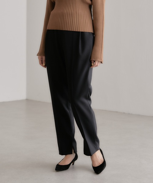 COLLAGE GALLARDAGALANTE(コラージュガリャルダガランテ)の「美シルエット/フルダルテーパードパンツ/手洗い可(スラックス・レディース・ブラック/ホワイト・0/1)」の20枚目の写真