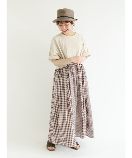 Samansa Mos2(サマンサ モスモス)の「ドッキングワンピース(ワンピース・レディース・ブラック/ベージュ/オフホワイト/モカ・フリ-)」の7枚目の写真