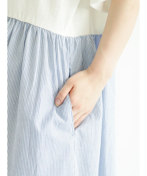 Samansa Mos2(サマンサ モスモス)の「ドッキングワンピース(ワンピース・レディース・ブラック/ベージュ/オフホワイト/モカ・フリ-)」の19枚目の写真