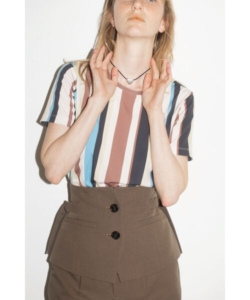 Ray BEAMS（レイビームス）の「Ray BEAMS / カマーベルト セット パンツ（その他パンツ・レディース・ライトブルー/ダークブラウン・1/0）」の5枚目の写真