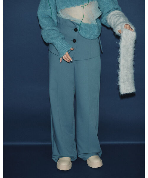 Ray BEAMS（レイビームス）の「Ray BEAMS / カマーベルト セット パンツ（その他パンツ・レディース・ライトブルー/ダークブラウン・1/0）」の15枚目の写真