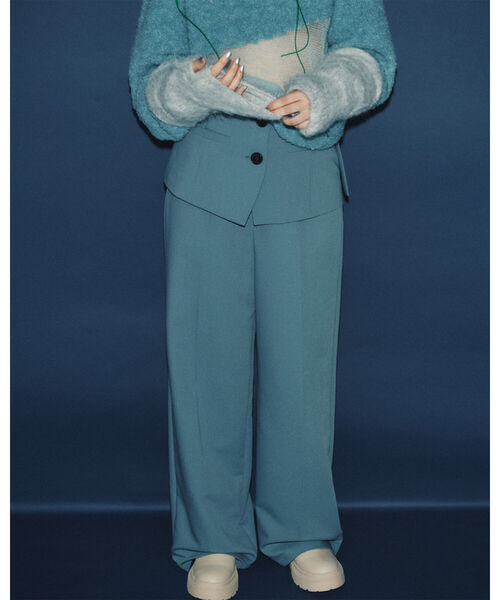 Ray BEAMS（レイビームス）の「Ray BEAMS / カマーベルト セット パンツ（その他パンツ・レディース・ライトブルー/ダークブラウン・1/0）」の16枚目の写真