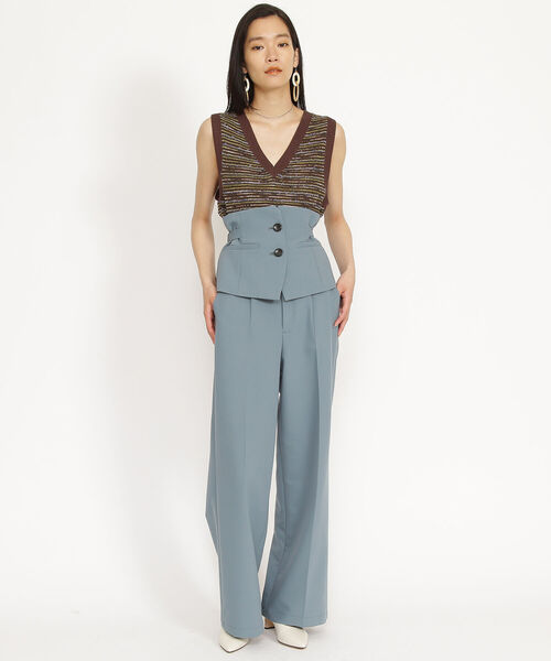 Ray BEAMS（レイビームス）の「Ray BEAMS / カマーベルト セット パンツ（その他パンツ・レディース・ライトブルー/ダークブラウン・1/0）」の19枚目の写真