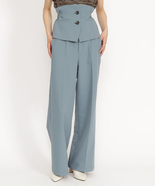 Ray BEAMS（レイビームス）の「Ray BEAMS / カマーベルト セット パンツ（その他パンツ・レディース・ライトブルー/ダークブラウン・1/0）」の21枚目の写真