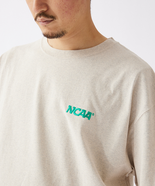 NCAA(エヌシーエーエー)の「【NCAA×JOURNAL STANDARD】別注 プリントロゴTシャツ(Tシャツ/カットソー・メンズ・ホワイト/ネイビー/グレー/ライトイエロー/コバルトブルー・MEDIUM/LARGE)」の10枚目の写真